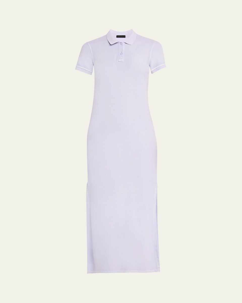 Pique with Wash Short-Sleeve Polo Dress